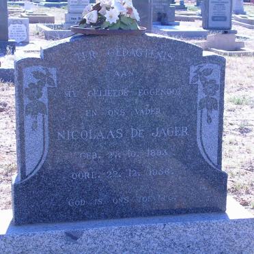 JAGER Nicolaas, de 1893-1956