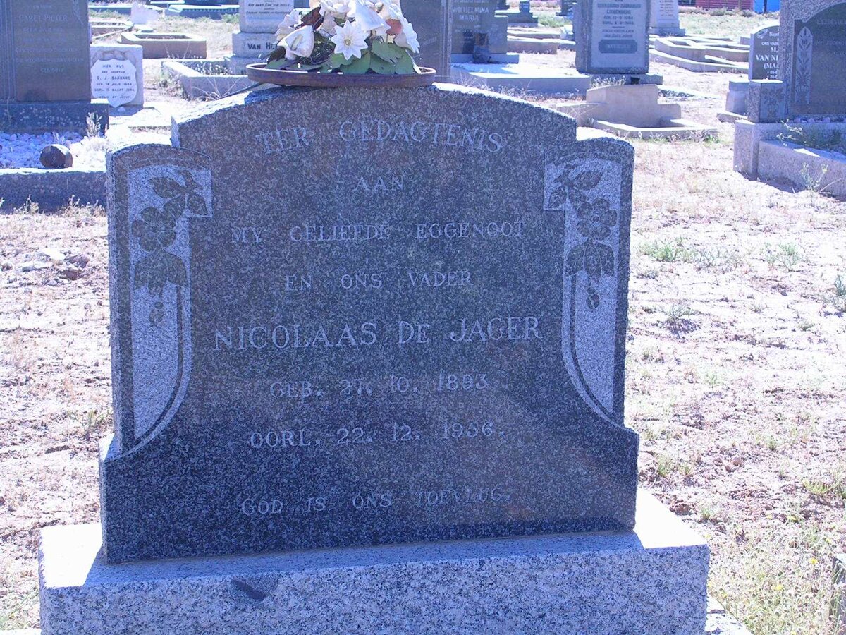 JAGER Nicolaas, de 1893-1956