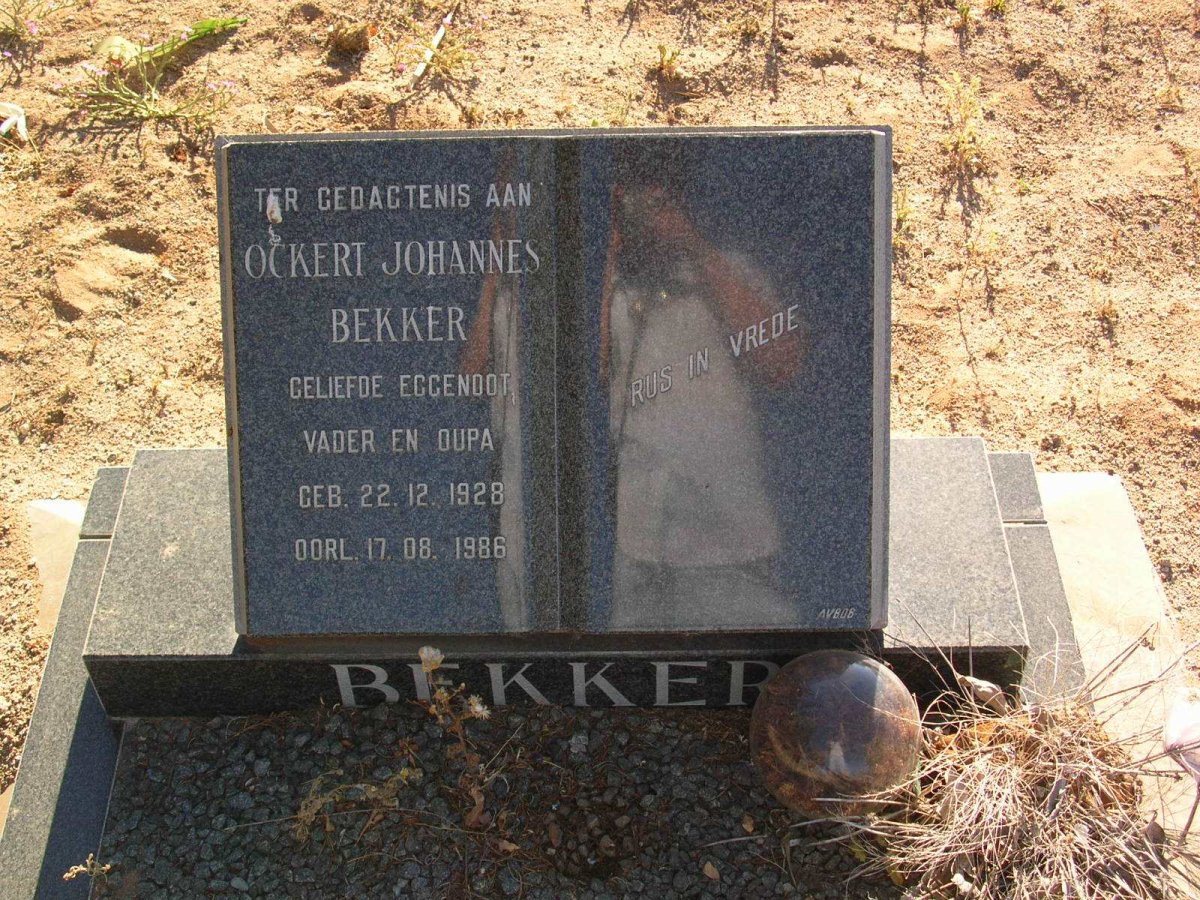 BEKKER Ockert Johannes 1928-1986