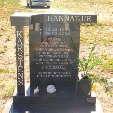 KARSTENS Hannatjie 1943-2005