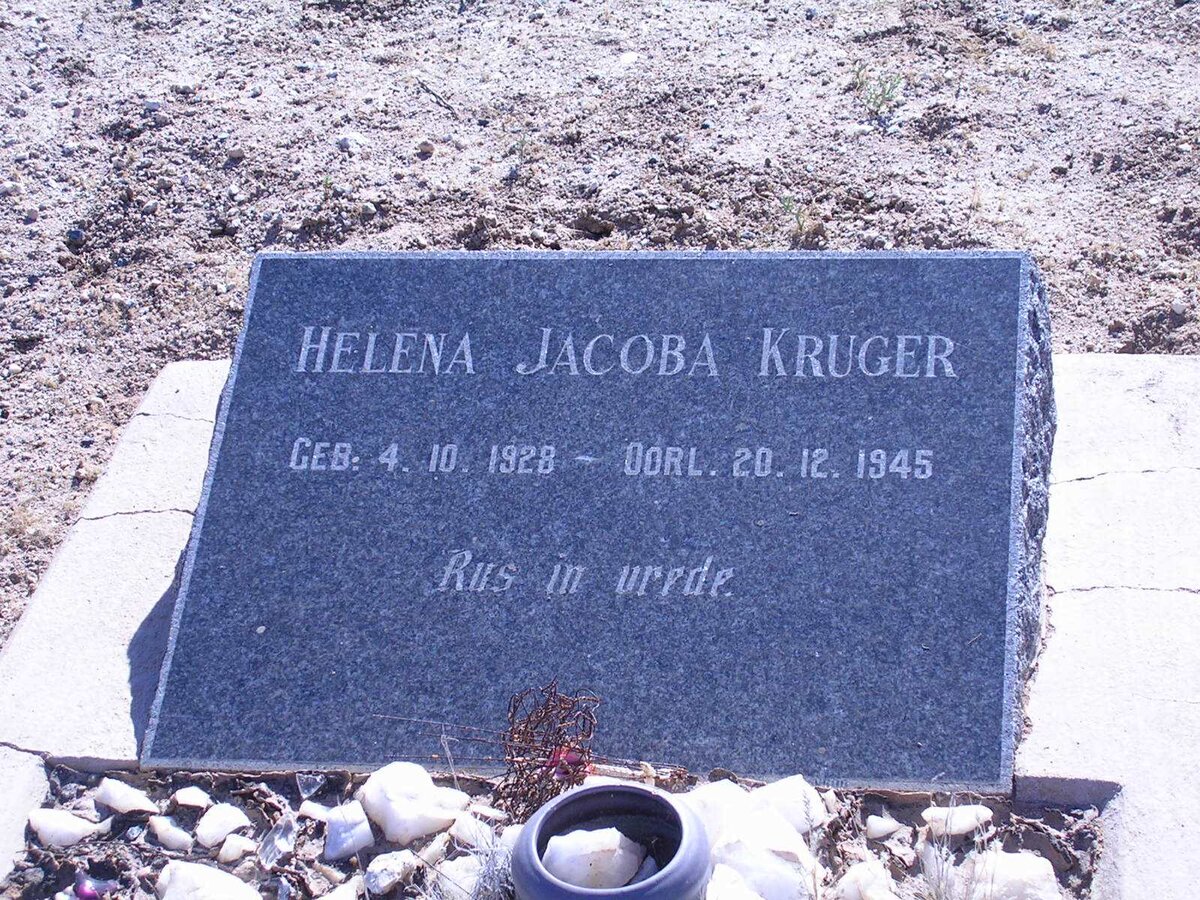 KRUGER Helena Jacoba 1928-1945