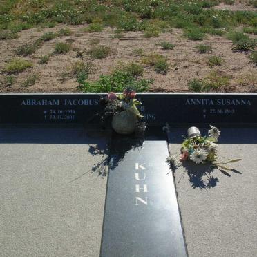 KUHN  Abraham Jacobus 1938-2001 &amp; Annita Susanna 1941-