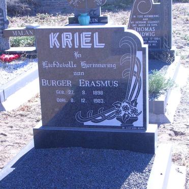 KRIEL Burger Erasmus 1898-1983