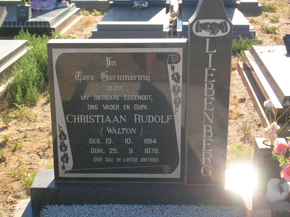 LIEBENBERG Christiaan Rudolf 1914-1978