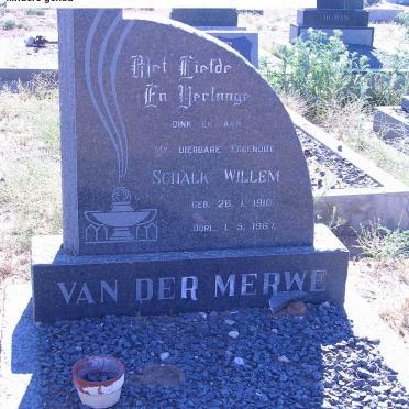 MERWE Schalk Willem, van der 1910-1967