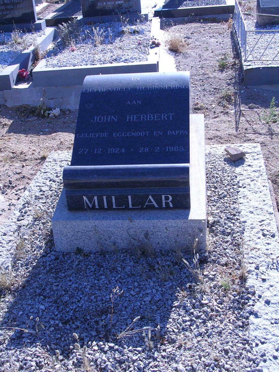 MILLAR John Herbert 1924-1965