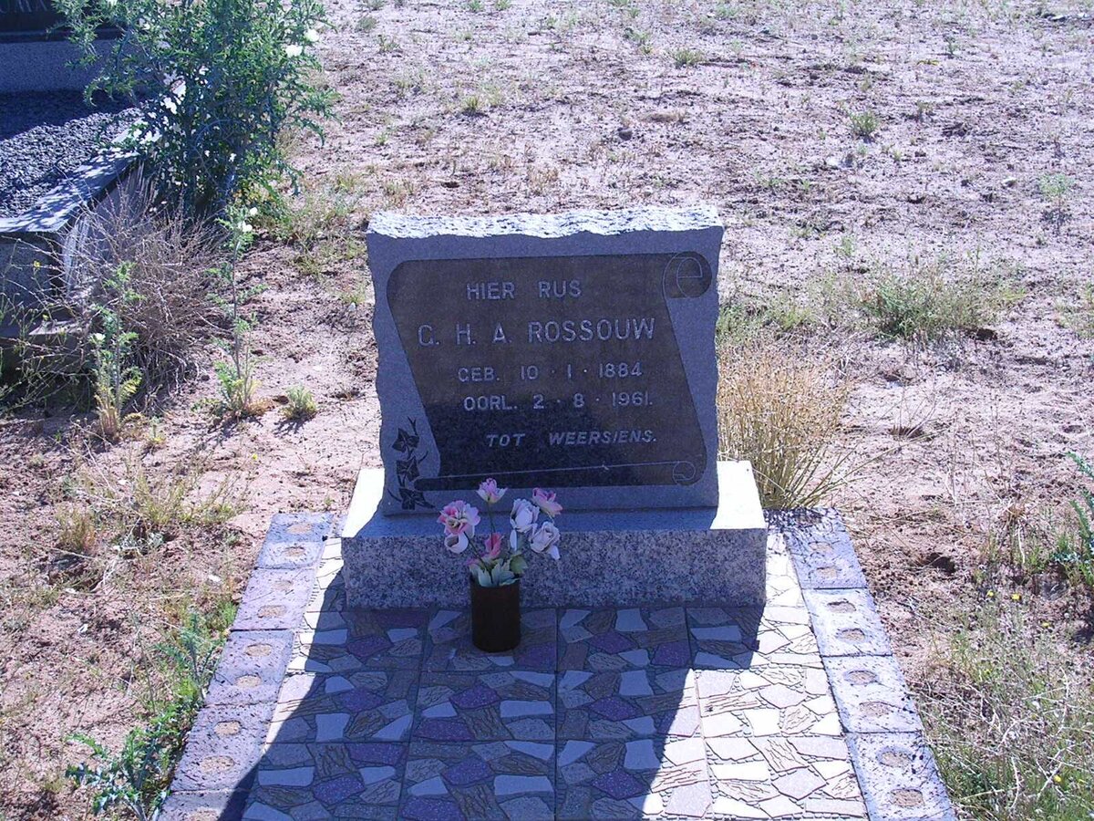 ROSSOUW G.H.A. 1884-1961