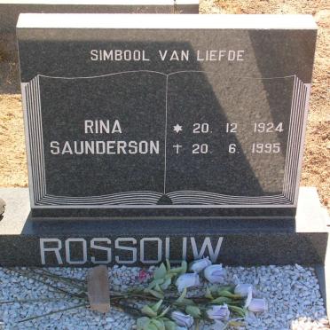 ROSSOUW Rina Saunderson 1924-1995