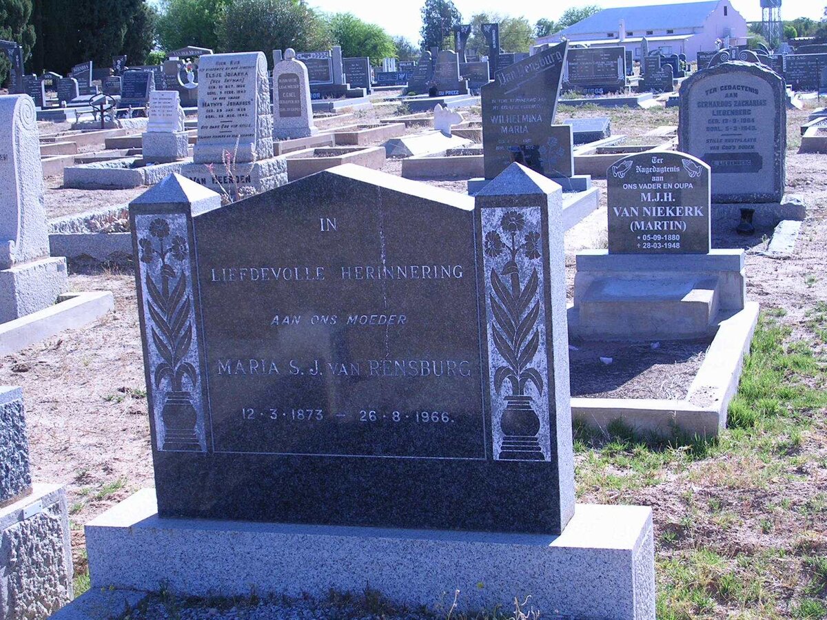 RENSBURG Maria S., J. van 1873-1966