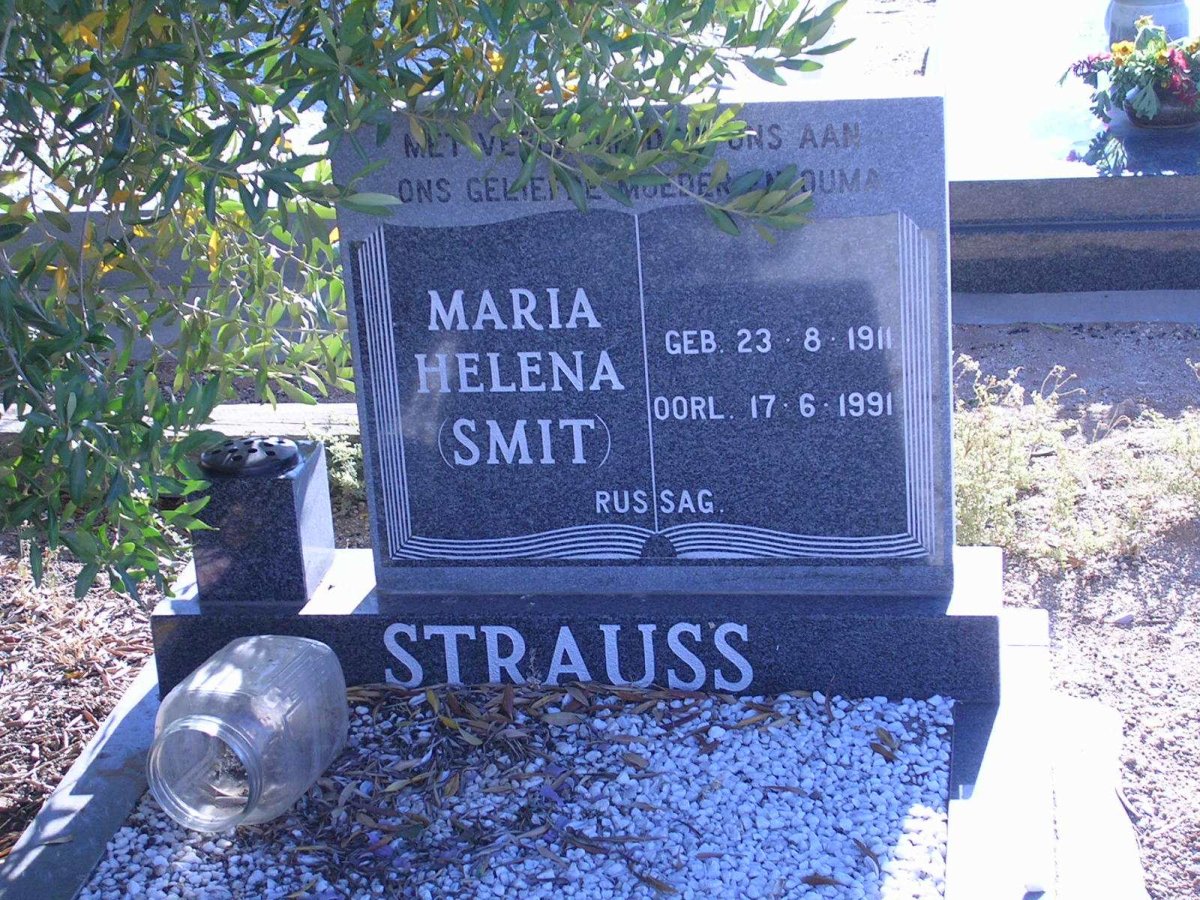 STRAUSS  Maria Helena nee SMIT 1911-1991