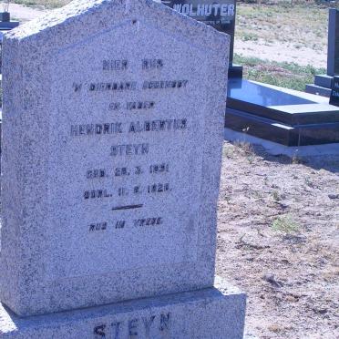 STEYN Hendrik Albertus 1891-1926