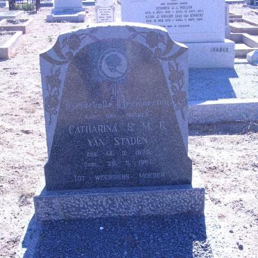 STADEN Catharina S.M.G., van 1879-1966