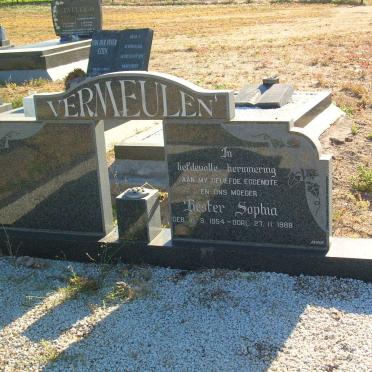 VERMEULEN Hester Sophia 1954-1988