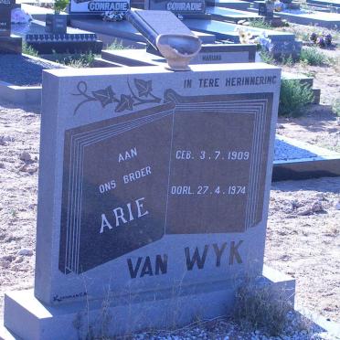 WYK Arie, van 1909-1974