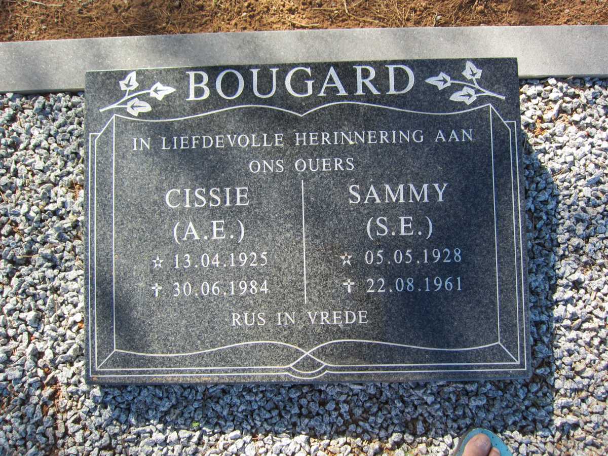 BOUGARD A.E. 1925-1984 &amp; S.E. 1928-1961