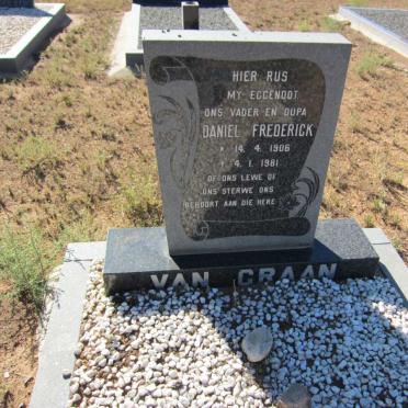 GRAAN Daniel Frederick, van 1906-1981 &amp; Helena Johanna Catharina VISSER 1913-1999