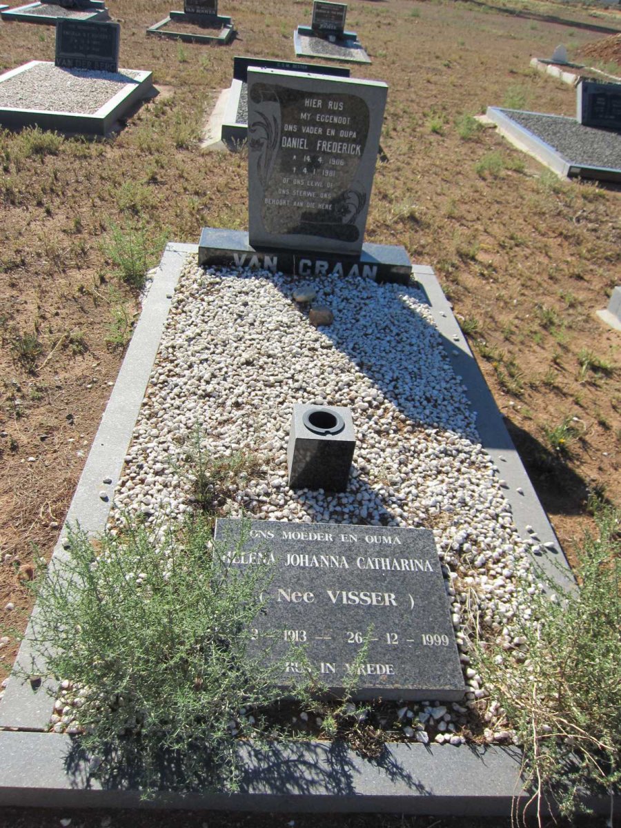 GRAAN Daniel Frederick, van 1906-1981 &amp; Helena Johanna Catharina VISSER 1913-1999