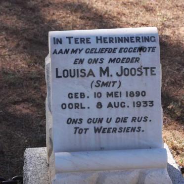JOOSTE Louisa M. nee SMIT 1890-1933