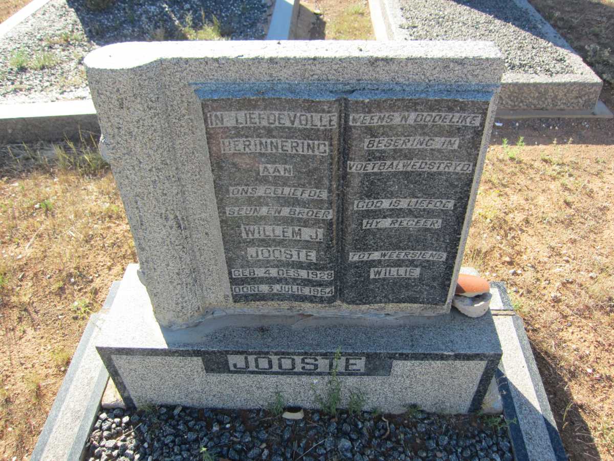 JOOSTE Willem J. 1928-1954