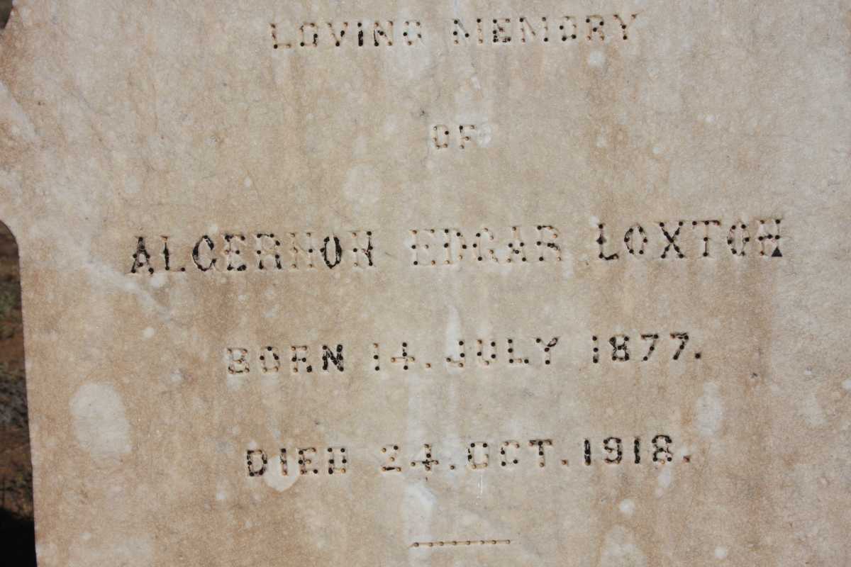 LOXTON Algernon Edgar 1877-1918