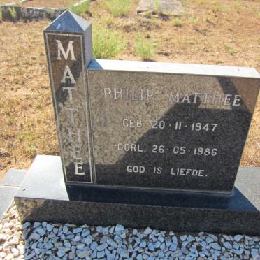 MATTHEE Philip 1947-1986