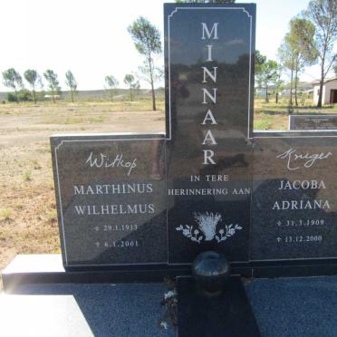 MINNAAR Marthinus Wilhelmus 1913-2001 &amp; Jacoba Adriana 1909-2000