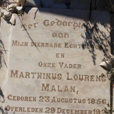 MALAN Marthinus Lourens 1856-1921