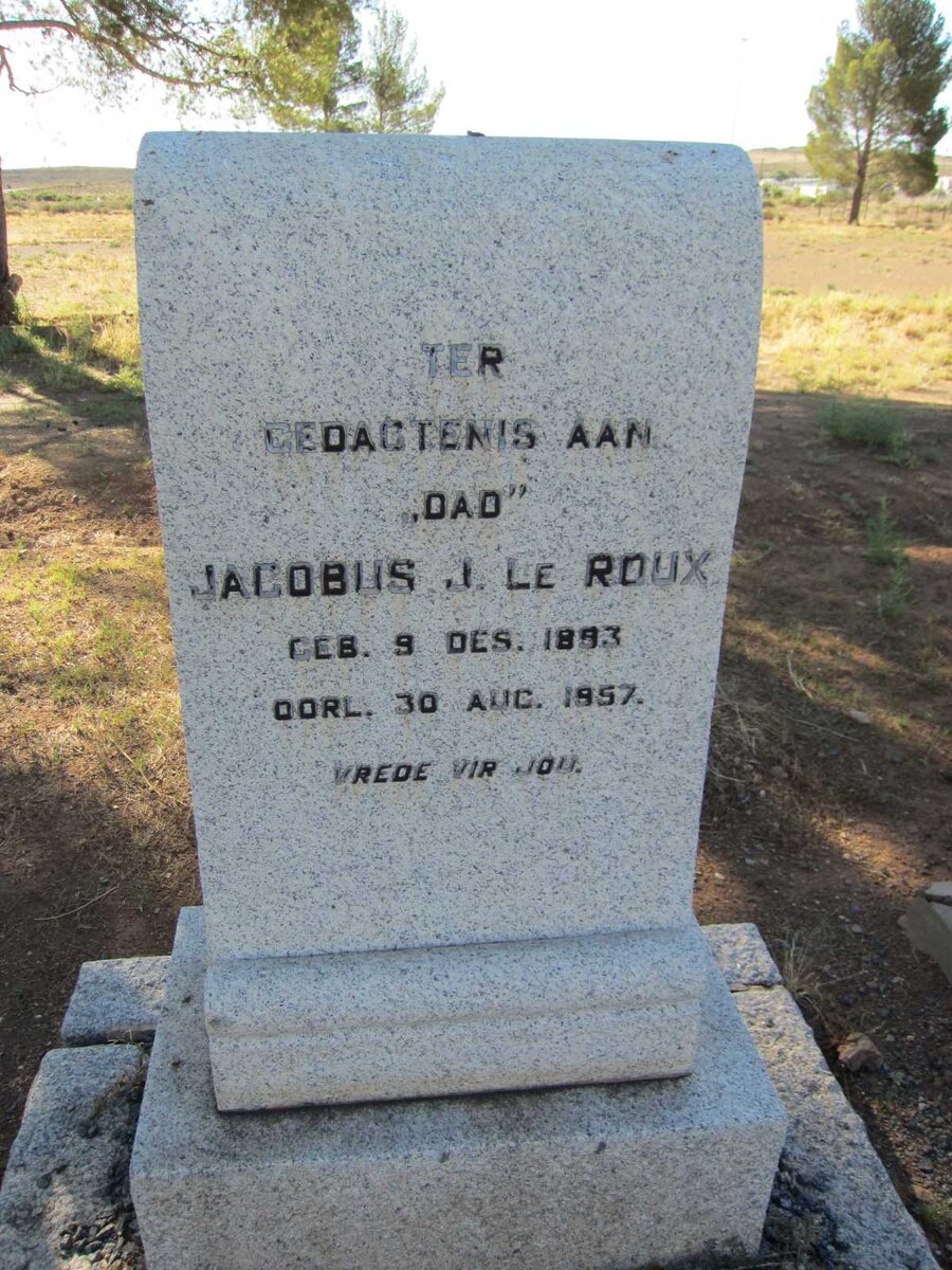 ROUX Jacobus J., le 1893-1957