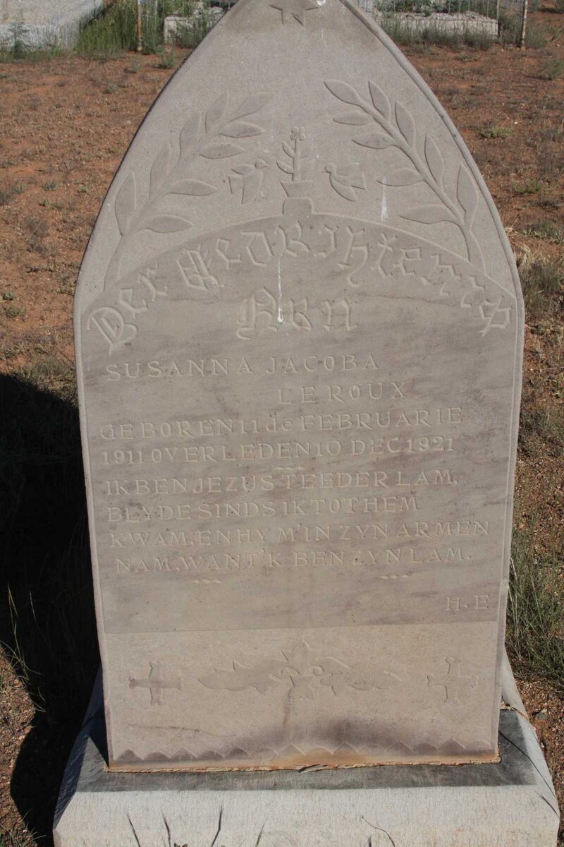 ROUX Susanna Jacoba, le 1911-1921