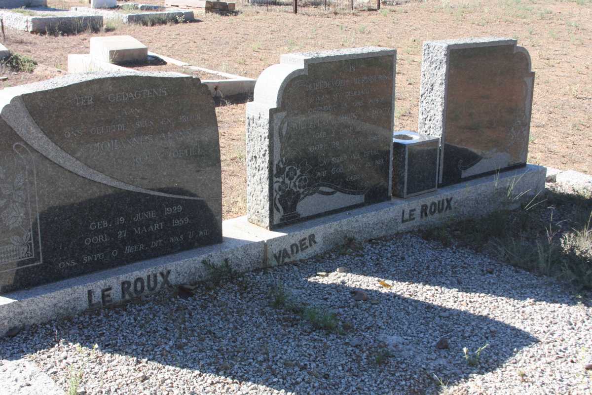 ROUX Willem Jacobus, le 1889-1959 :: ROUX Johannes Mans, le 1929-1959