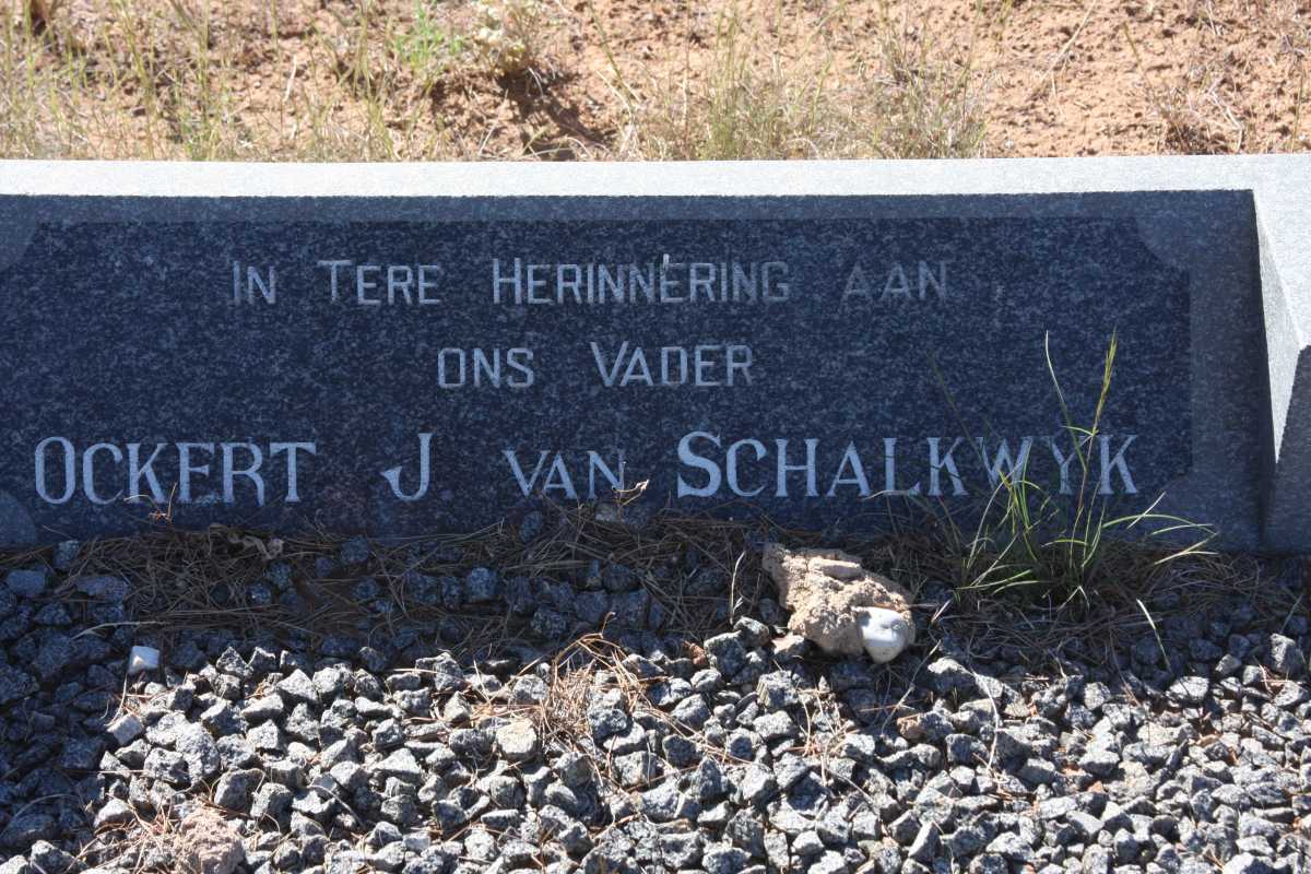SCHALKWYK Ockert J., van