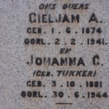 SMIT Gieljam A. 1874-1941 &amp; Johanna C. TUKKER 1881-1944