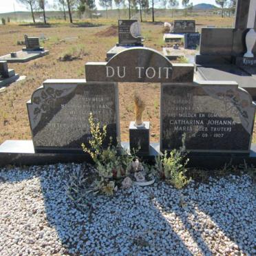 TOIT Pieter Gerhardus, du 18??-198? &amp; Catharina Johanna Maria TRUTER 1907-