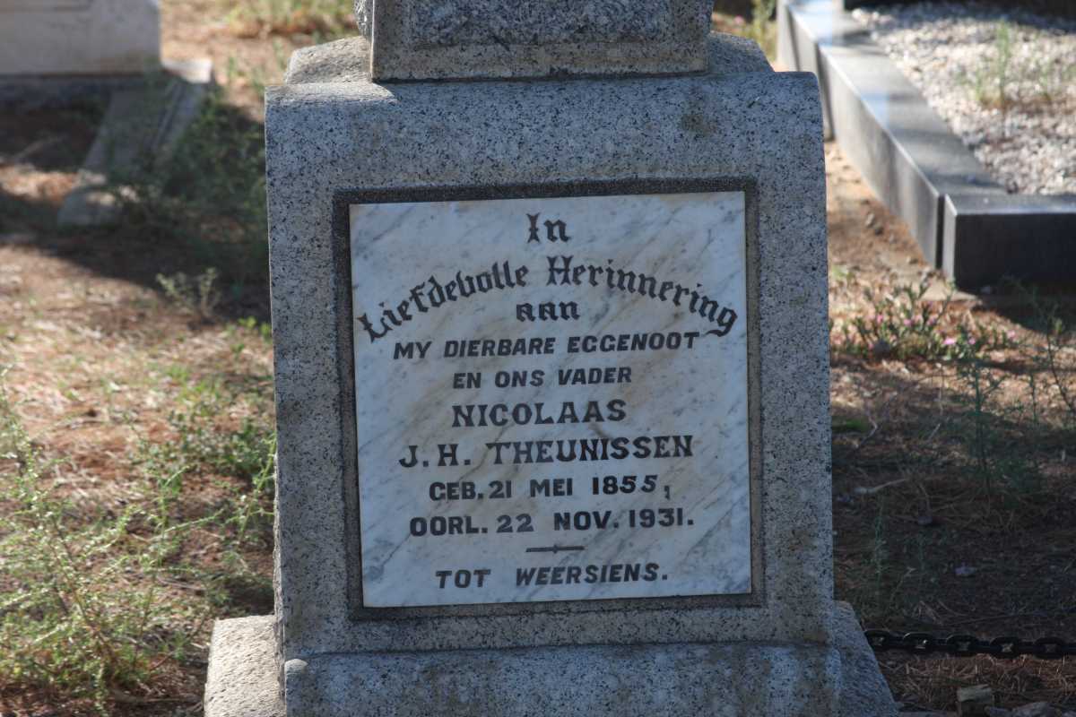 THEUNISSEN Nicolaas J.H. 1855-1931