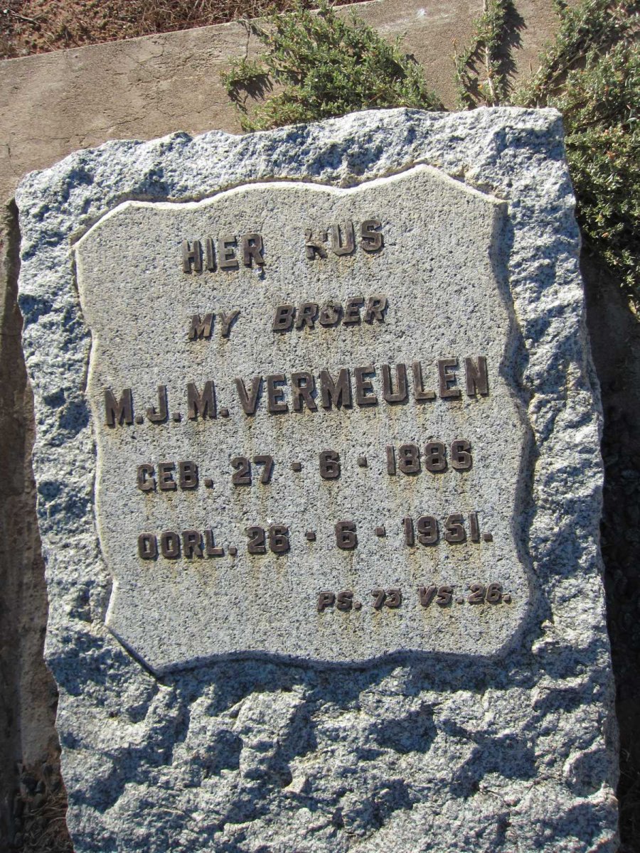 VERMEULEN M.J.M. 1886-1951