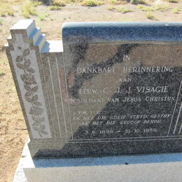 VISAGIE C.J.J. 1899-1959