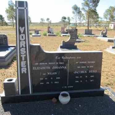 VORSTER Jacobus Hugo 1890- 1977 &amp; Elizabeth Johanna WILSON 1899-1983 