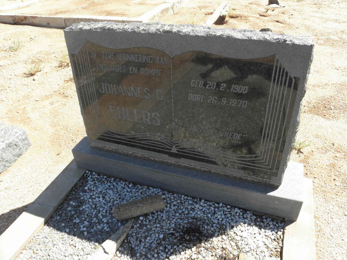 EHLERS Johannes G. 1900-1970