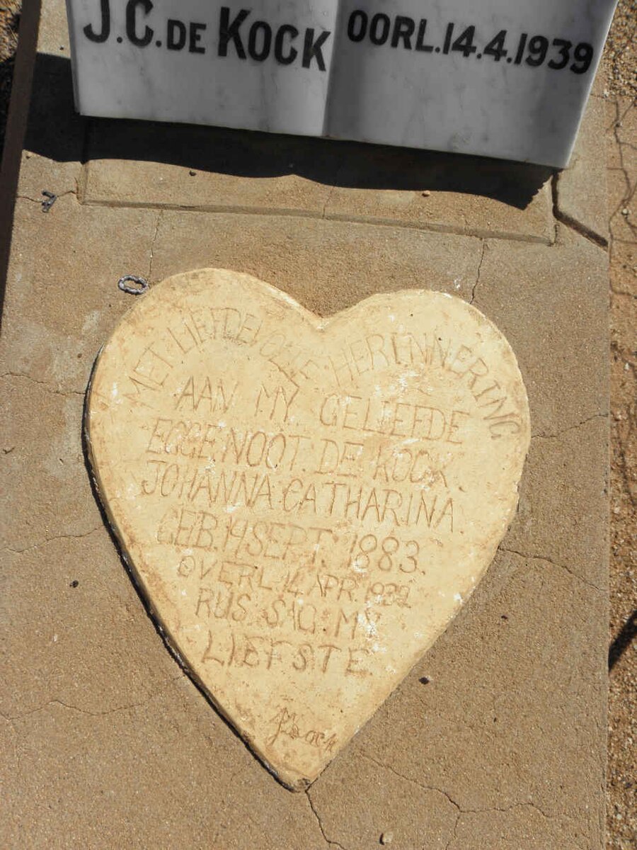 KOCK J.C., de 1883-1939 &amp; Johanna Catharina 1883-1939