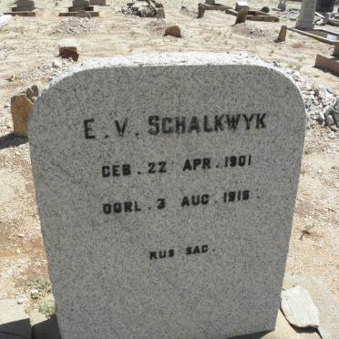 SCHALKWYK E., van 1901-1918