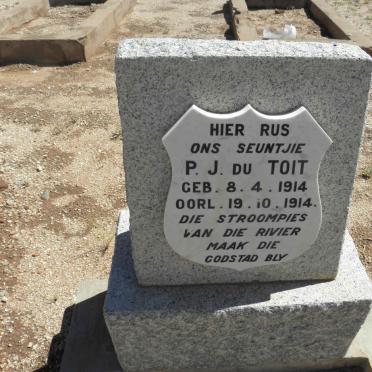 TOIT P.J., du 1914-1914