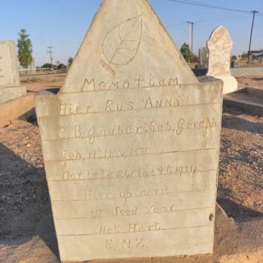 JOUBERT Anna C.B. nee GREEFF 1871-1914