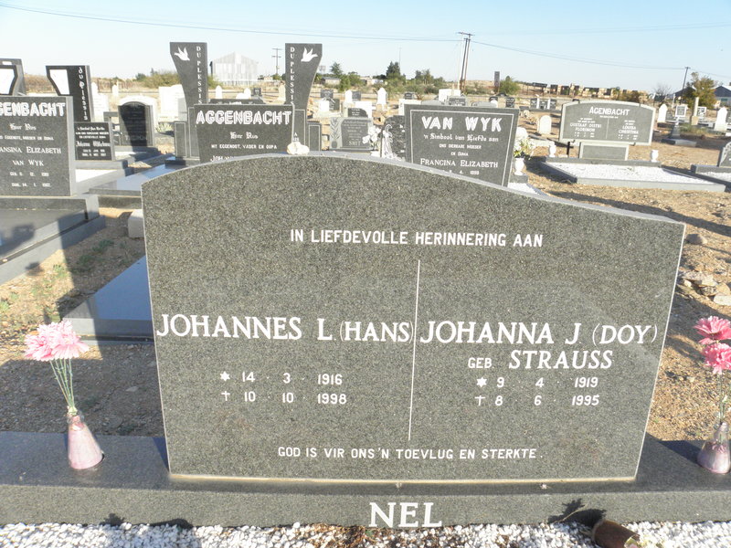 NEL Johannes L. 1916-1998 &amp; Johanna J. STRAUSS 1919-1995
