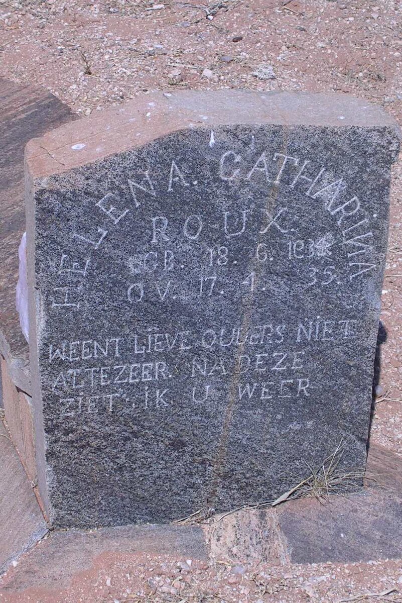 ROUX Helena Catharina 1934-1935