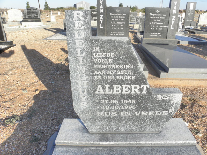 REDELINGHUYS Albert 1945-1996