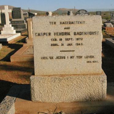 BADENHORST Casper Hendrik 1872-1943