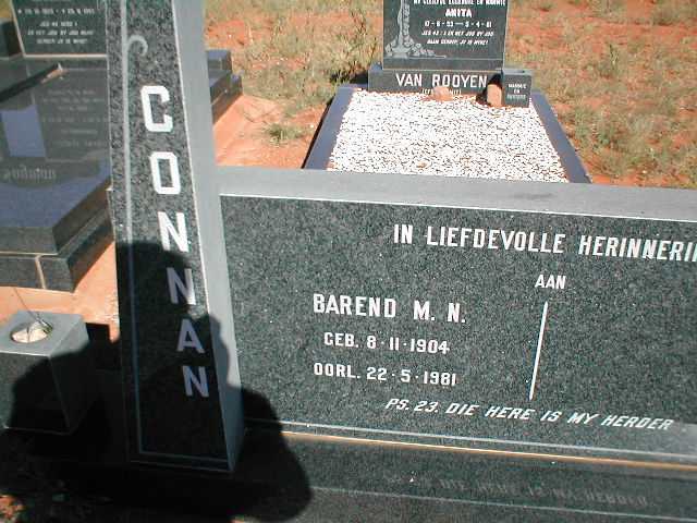 CONNAN Barend M. N. 1904-1981