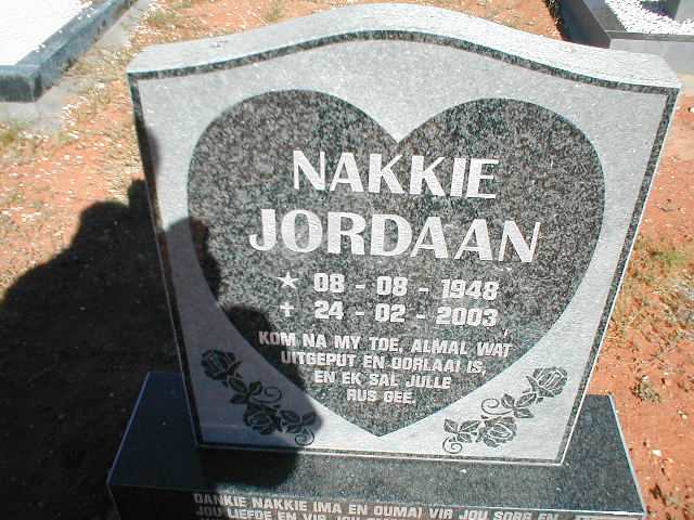 JORDAAN Nakkie 1948-2003