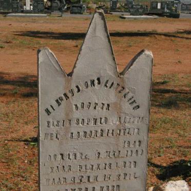 NEL Elsie Sophia Aletta 194?-1949