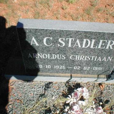 STADLER Arnoldus Christiaan 1925-1991